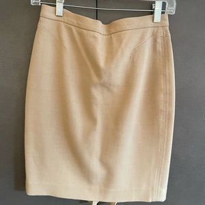 Classic Camel Pencil Skirt